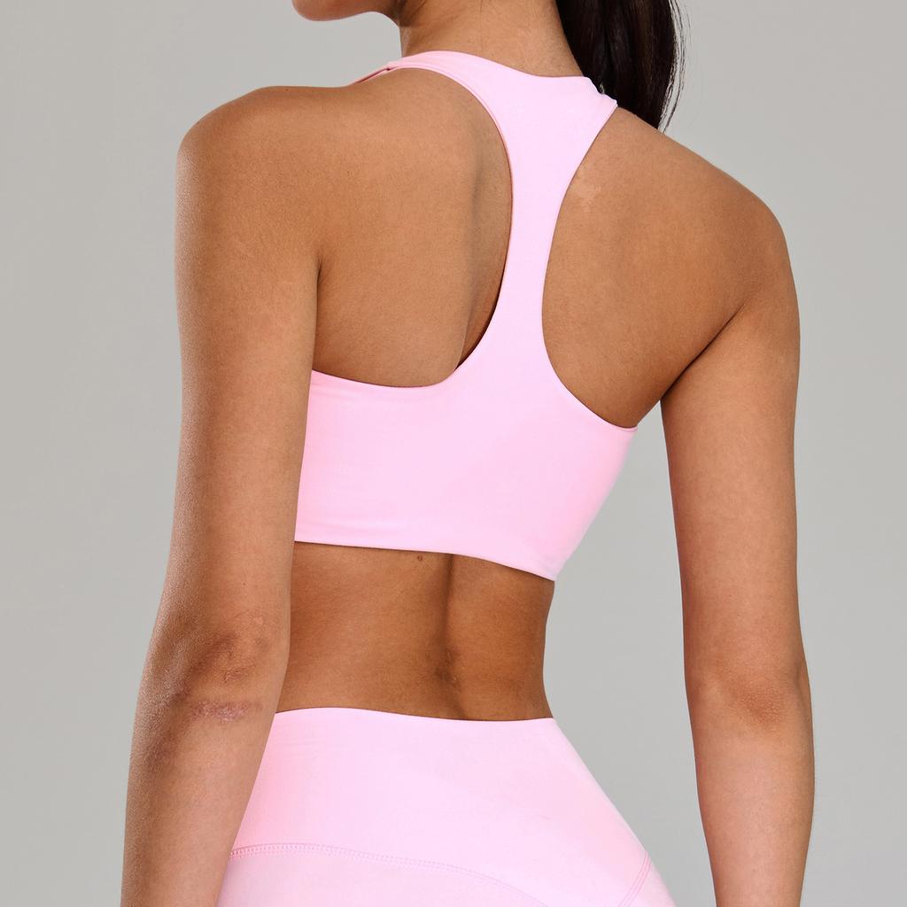 Naked High-Intensity Sports Bra For Women, Running Speed Drying Fitness Yoga Suit, Gathering Shock-Absorbing Yoga Bra