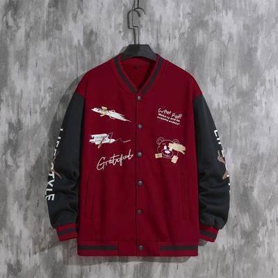 Men's Baseball Suit Jacket Spring And Fall Youth Men's Models Loose Casual Jacket Male