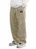 Men's European-Size Autumn Corduroy Logo Lounge Pants