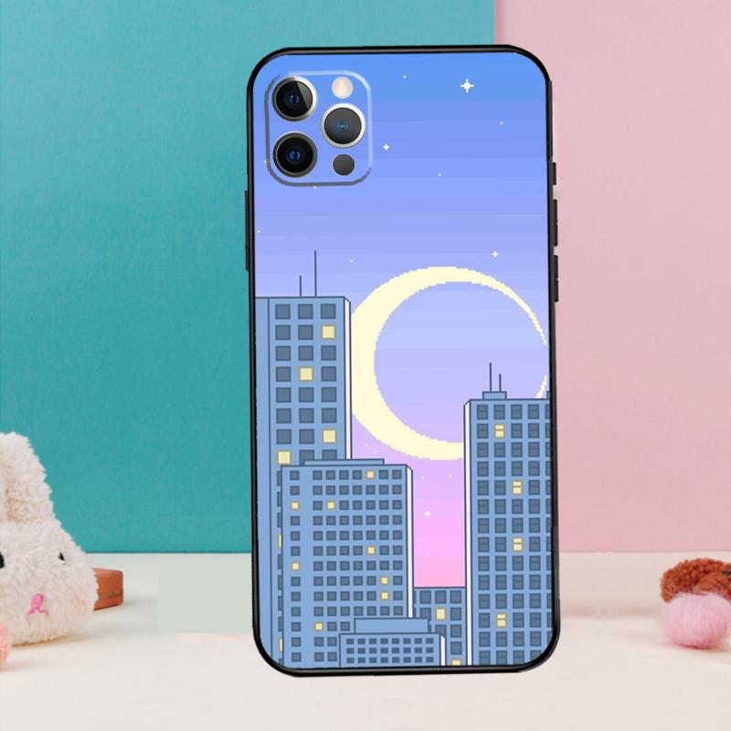 ART PIXEL AESTHETIC INDIE GEEK Phone Case For iPhone 17 Air 16 15 13 12 11 14 Pro Max 12 13 Mini 15 16 Plus 16e Cover Coque