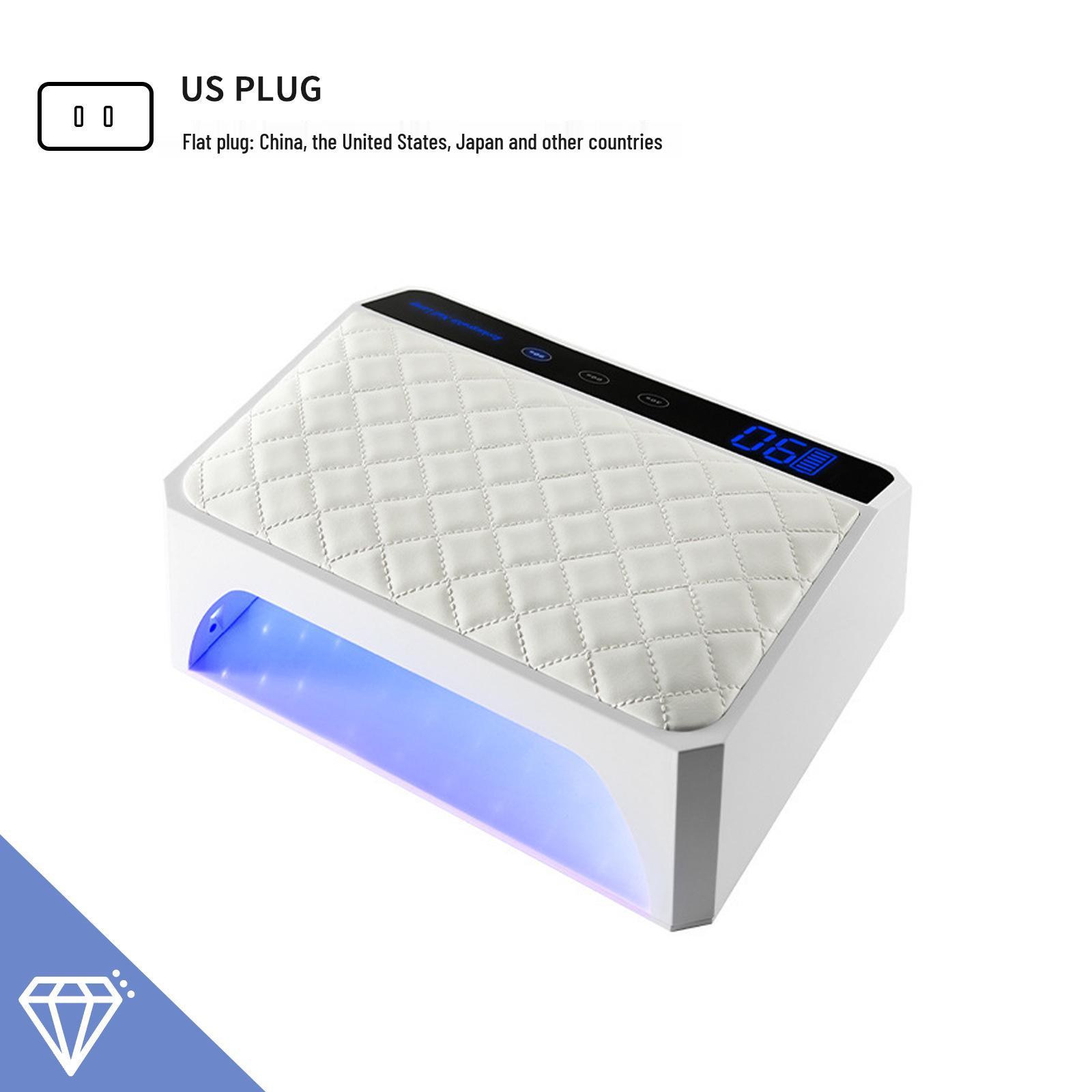 

Беспроводная перезаряжаемая лампа для ногтей X40, 178 Вт УФ/светодиодная для накладных ногтей, для двух рук с подставкой для рук.