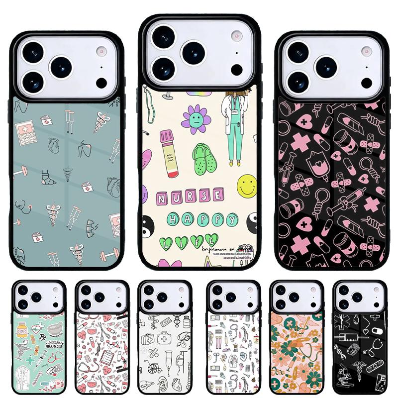 Medicine Nurse Doctor Dentist Phone Case for iPhone 17 Air 16e 15 14 13 Pro Max Back Cover for 12 11 Pro Coque