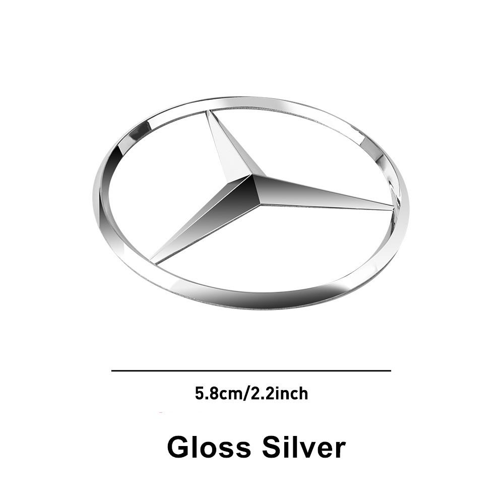 SUG2   Car Interior Steering Wheel Hollow Badge Logo Decor Accessories For Mercedes Benz C180 C200 C260 C300 W108 W124 W126