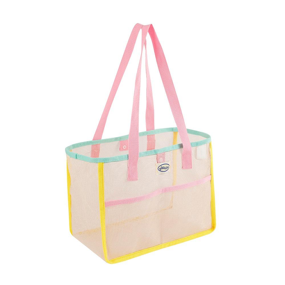 Handbag Clothes Storage Bag Fresh Color Hanging Shower Organizer Simple Mesh Toiletry Bag  Wash Bag