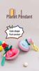 Planet Baby Plush Keychain - Cute Vegetable Pendant for Girls