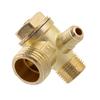 Válvula de Retorno Para Compressor 1/2" X 3/8"X M10X1,0 Para Pressostato