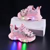 2025 Mädchen-Sneaker mit LED-Beleuchtung, Perlenkette und weicher Sohle