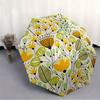 1pc Floral Pattern Automatic Open 8-Rib Windproof Umbrella, Travel & Commuting, Suitable for All Seasons
