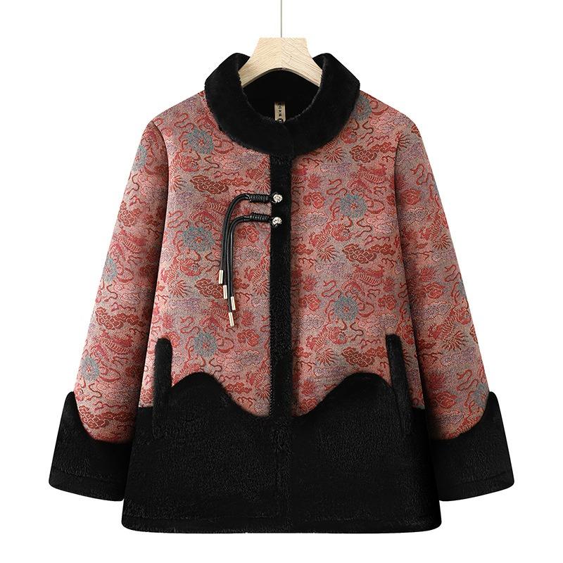 

Флисовая утолщенная куртка зимняя теплая с мехом цельная верхняя часть 1XL [recommended 80-50kg]