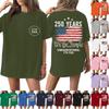 Women's Fashionable Casual Short-Sleeve Round Neck Printed T-Shirt For The 250th Anniversary Of The Founding Of The United States