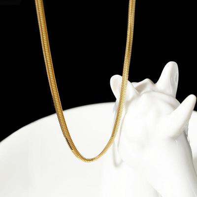 925 Sterling Silver Italian Snake Bone Clavicle Necklace - Elegant Women’s Jewelry Accessory