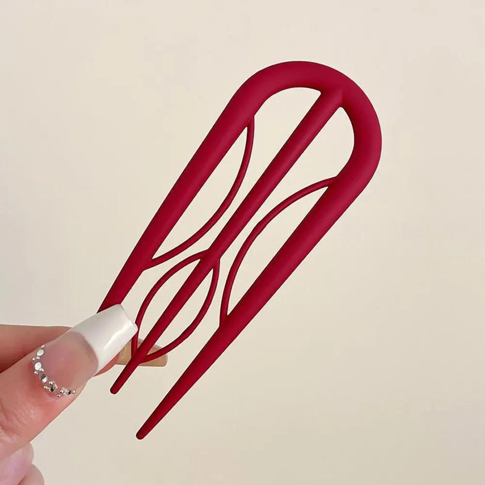 Women Universal Fashion U-shaped Hair Stick Fork Simple Geometric Hair Pin Festival Party Gift Headwear Hair Accessories