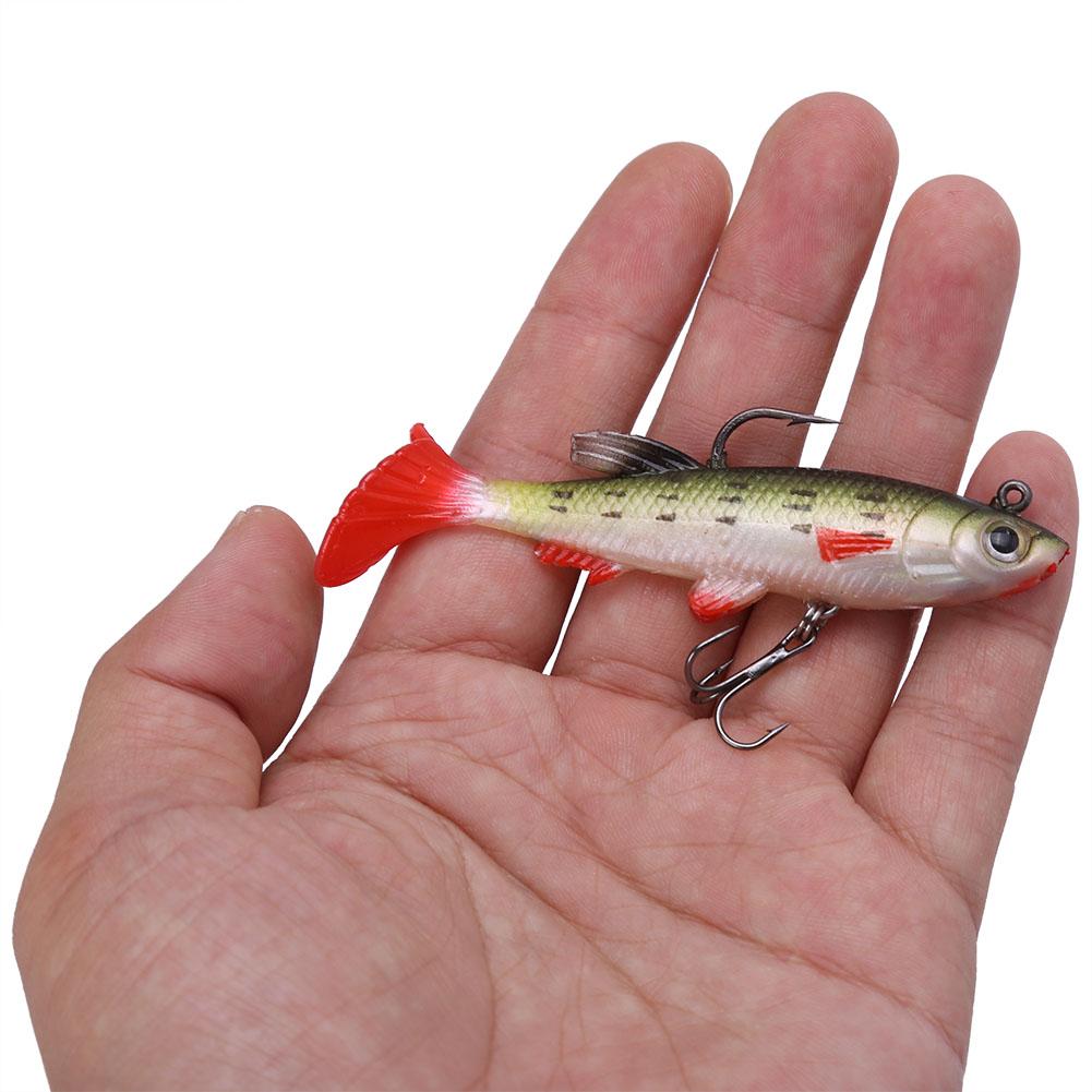 8.5cm 13g Lifelike Lures Soft Fishing Baits Lures With Treble Hook (Yellow)