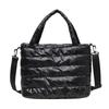 Laminated Winter Tote Bag: Stylish Lightweight Crossbody & Shoulder Women's Down Coat Bag
