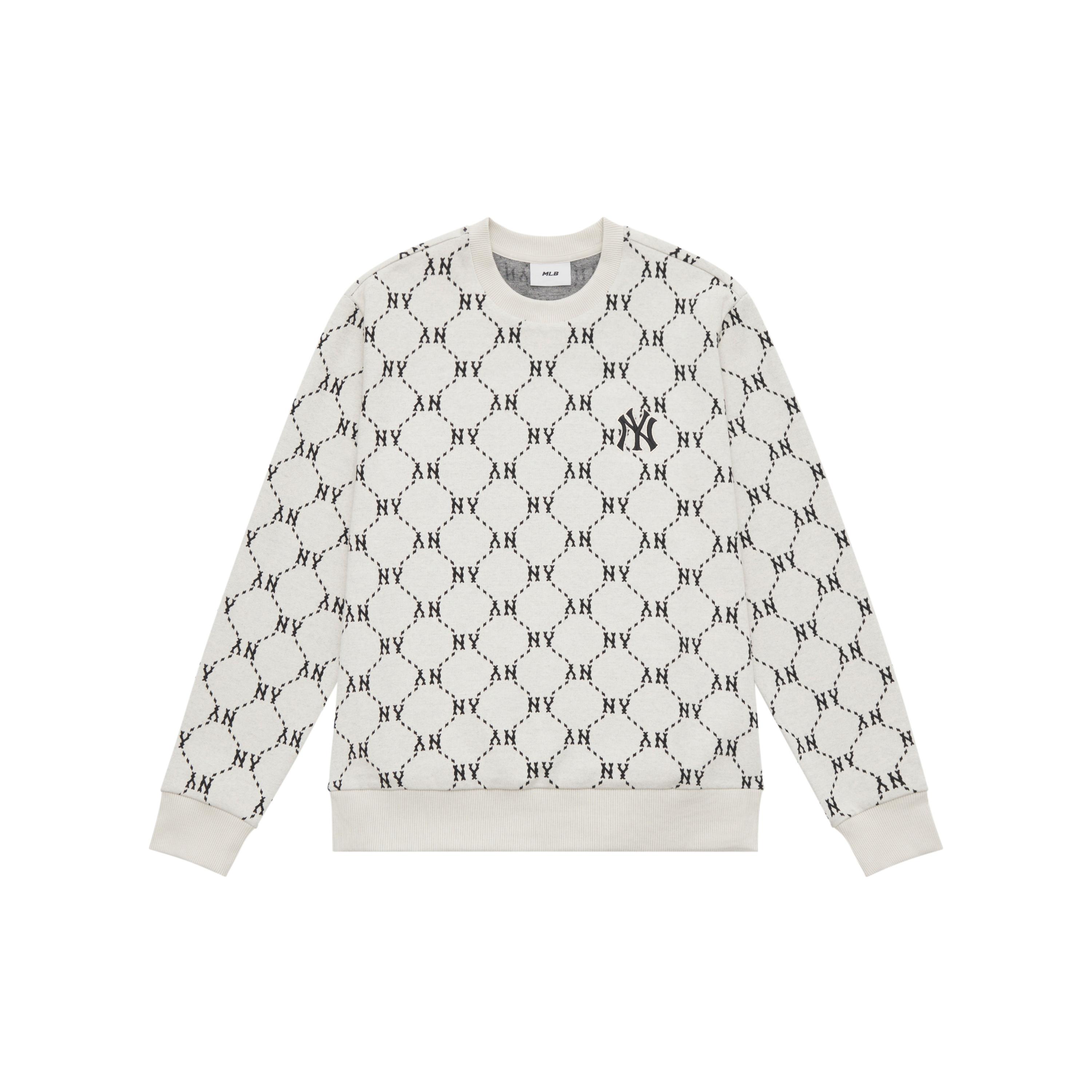 MLB MONOGRAM FW24 Sweatshirt Unisex Cream 3AMTM1344-50CRD S