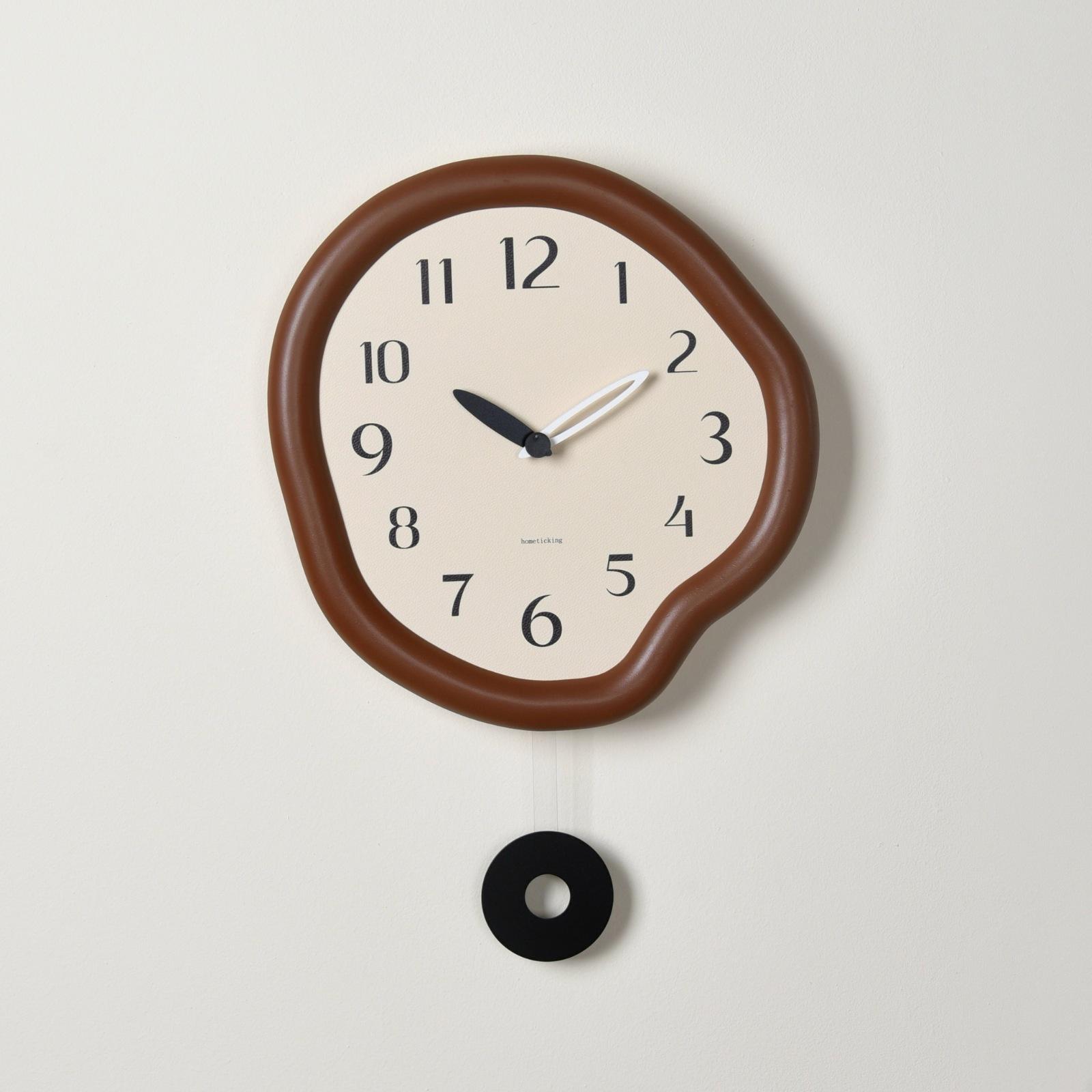 

Майярдовый Коричневый Ретро Домашние Настенные Часы Элегантные Часы в Средневековом Стиле Без Покраски Бесшумные Настенные Часы Настенные Maillard Brown - 33 × 50cm -SZ1-9-D