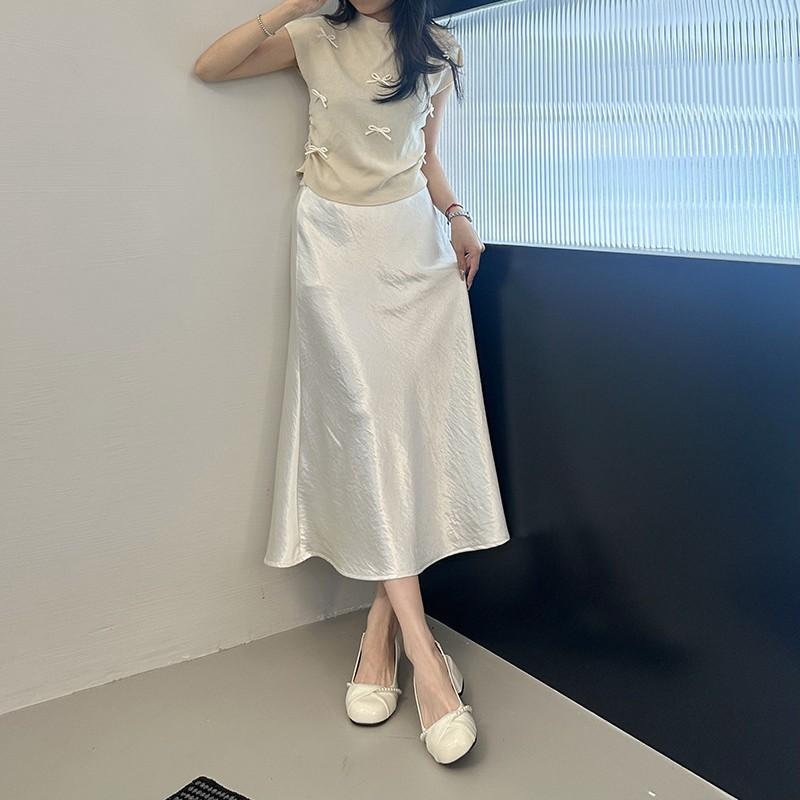 Popular French round head single shoes women's summer 2025 new models with skirts evening gentle temperament versatile pearl sandals