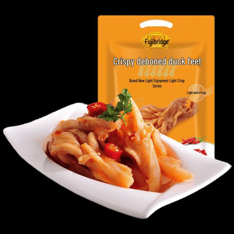 Tengqiao Spicy Boneless Duck Feet Snack 300g