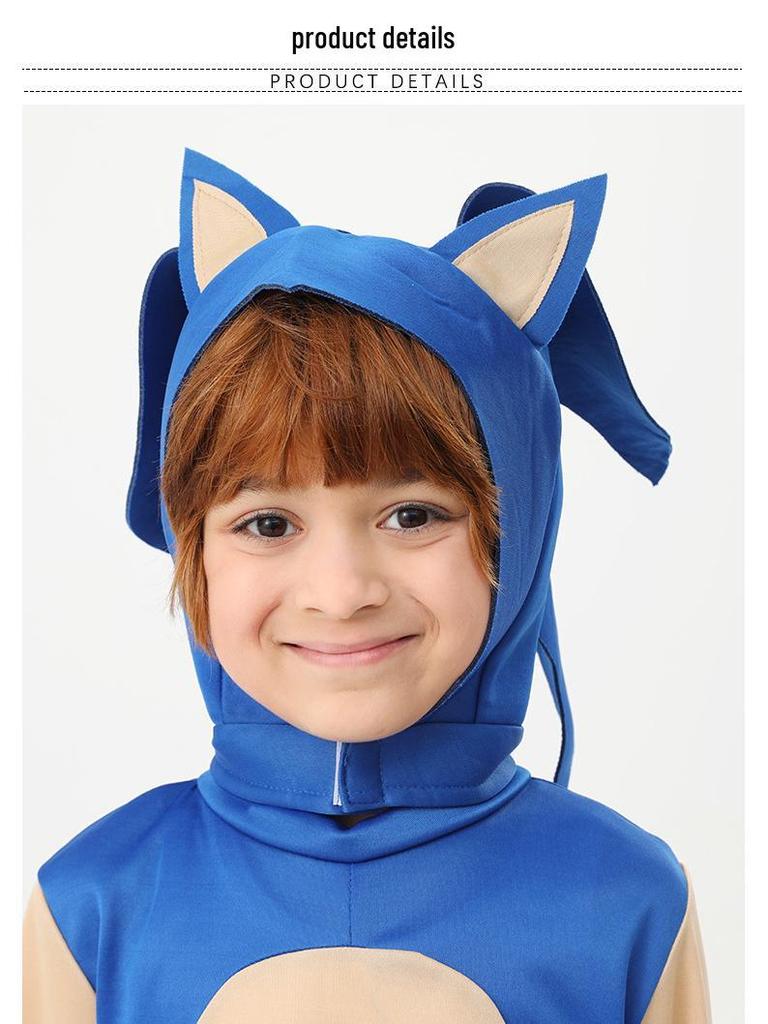 Kreslený Cosplay Kostým Sonic the Hedgehog pre Scénické Predstavenie