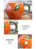 Cartoon Fruit-Shaped Cups: Pumpkin, Grape, Pineapple, Orange, Strawberry, Tomato