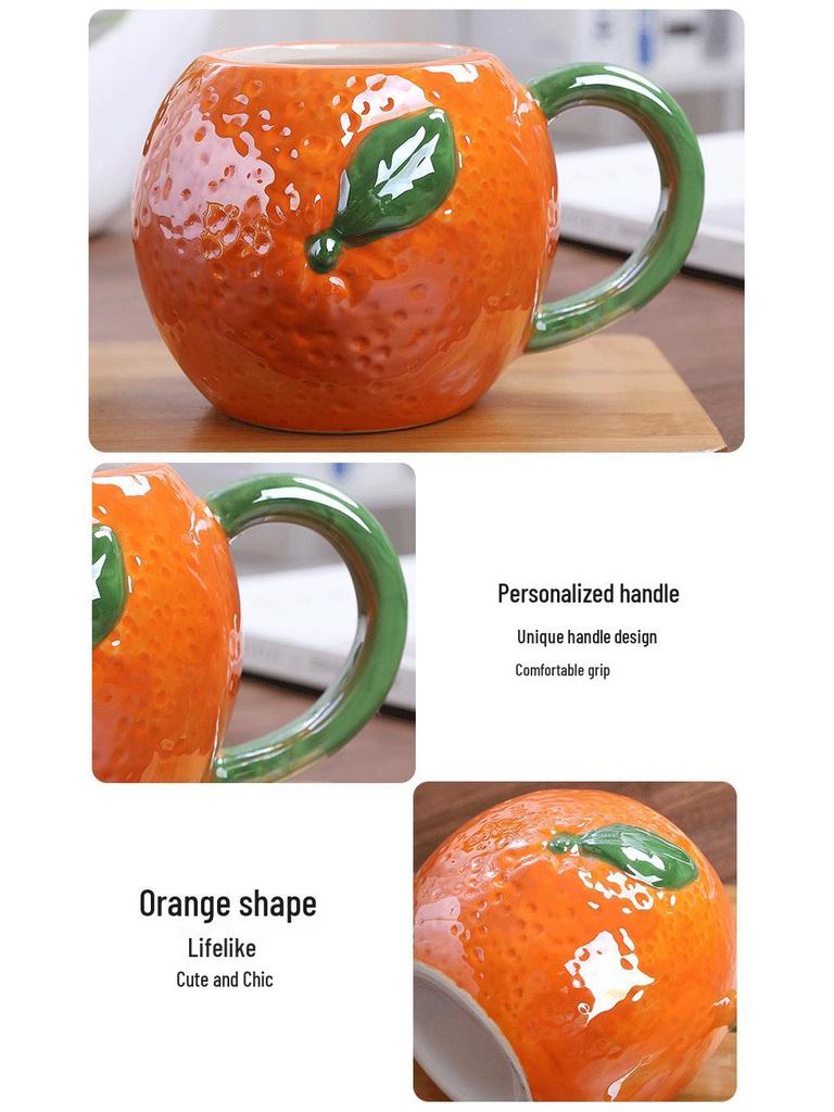 Cartoon Fruit-Shaped Cups: Pumpkin, Grape, Pineapple, Orange, Strawberry, Tomato