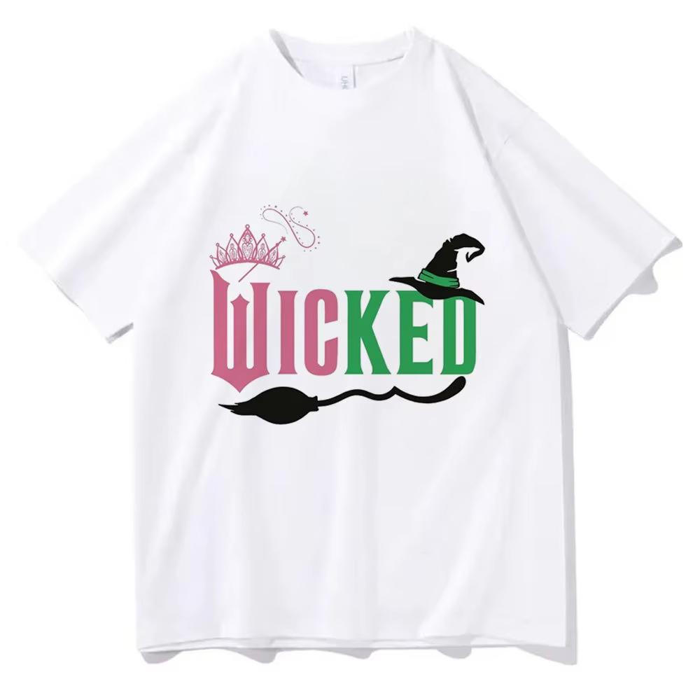 Wicked Tshirt Female Graphic Y2k Colorful Pastel Gothic Korean Clothes Shirt Punk Breathable Colorful 2000s Grunge Classic Tops
