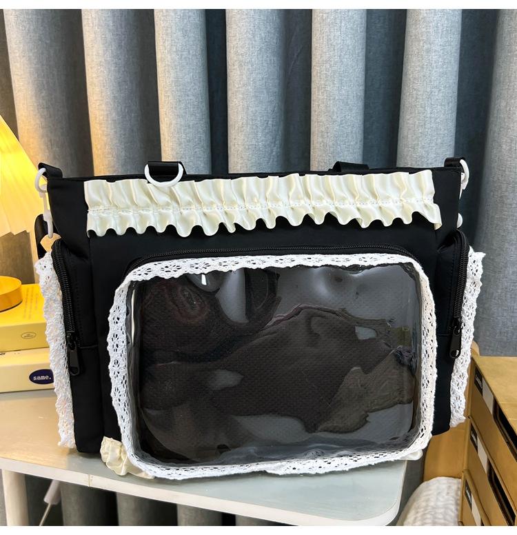 Japanese Kawaii Ita Bag Transparent Window Shoulder Bag Sweet Candy Color Crossbody Bag for Anime Fans
