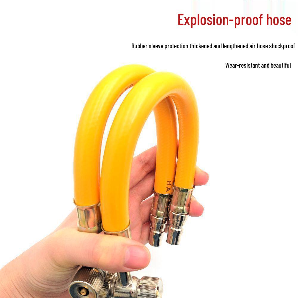 Dual-Head High-Pressure Tire Inflator for Motorcycles and Cars