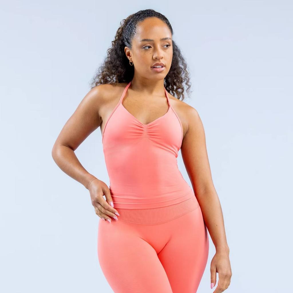 Women's tank tops shapewear fit sexy body shaper yoga fitness sportwear