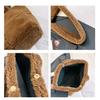 IELGY Autumn Winter Particle Lamb Wool Tote Bag Large Capacity Portable One-Shoulder Wool Bag