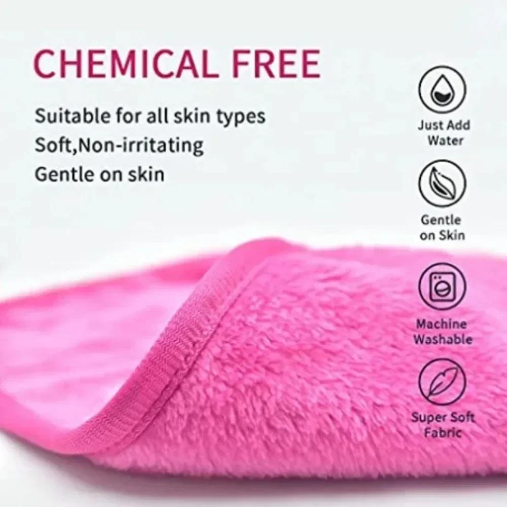 Reusable Makeup Remover Pads Microfiber Facial Towel Cotton Pads Makeup Eraser Face Cleaner Cleaning Wipes Skincare Beauty Tools