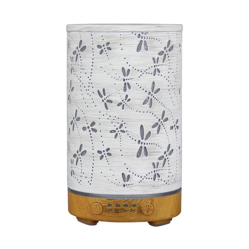 Timing Function Essential Oil Diffuser 100ml Scent Diffuser Hollow Dragonfly Bee Ultrasonic Air Humidifier Iron Aroma Diffuser