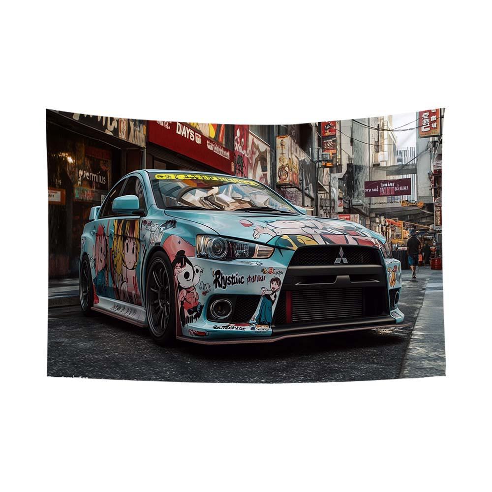 Fluorescent Festival Atmosphere Wall Hanging - Artistic Decoration Cloth