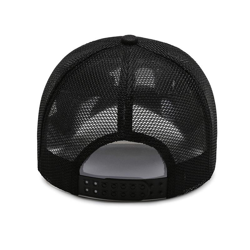 Men's Summer Outdoor Sun Hat Quick-Drying Breathable Mesh Cap Drawstring Baseball Cap Fishing Sunshade Sunscreen Cap