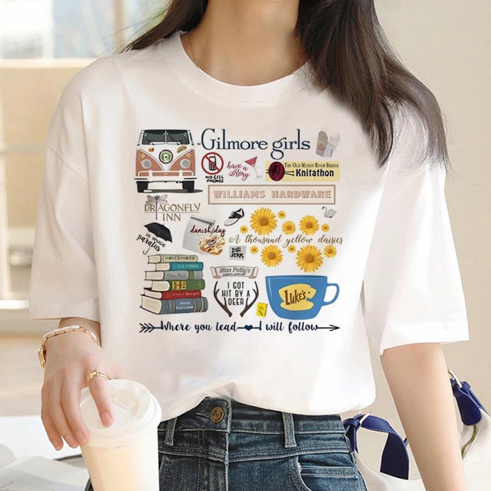 Gilmore Girls T Shirt Women Harajuku Designer Streetwear Tee Female Harajuku Clothing