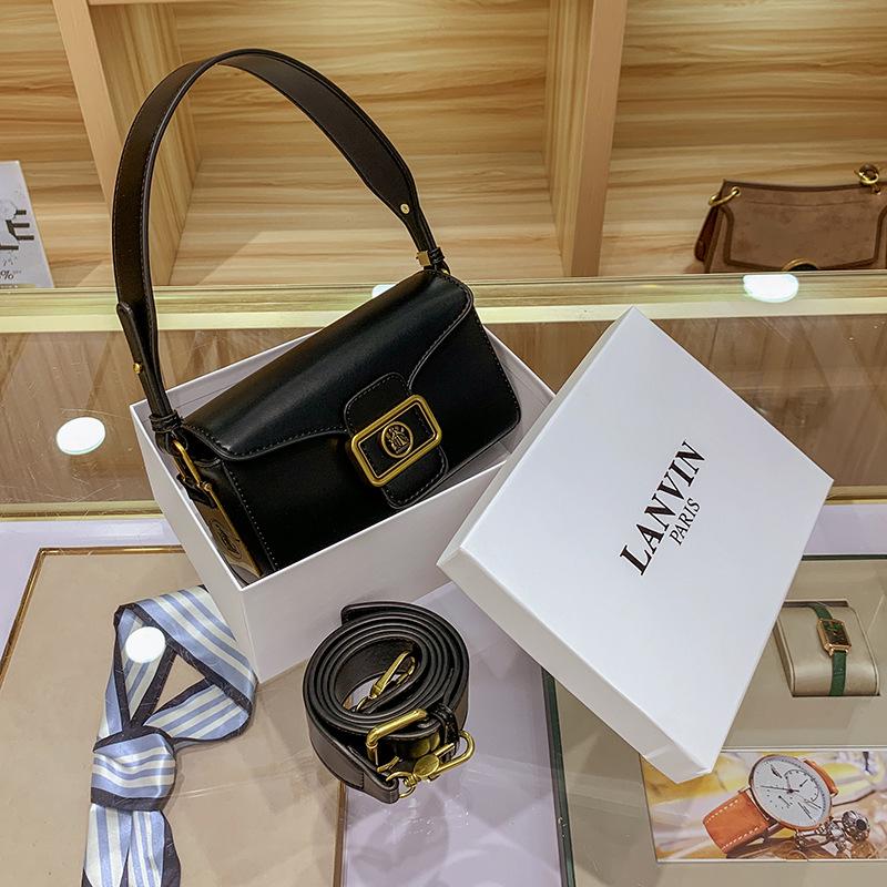 

Высококачественная черная сумка кроссбоди подмышку на плечо 20x8x11 чёрный