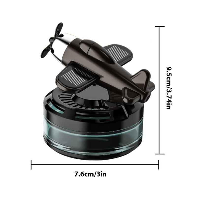 Solar Powered Car Aromatherapy Rotating Aircraft Design Car Scents Diffuser Aesthetic Solar Powered Car Aromatherapy Car