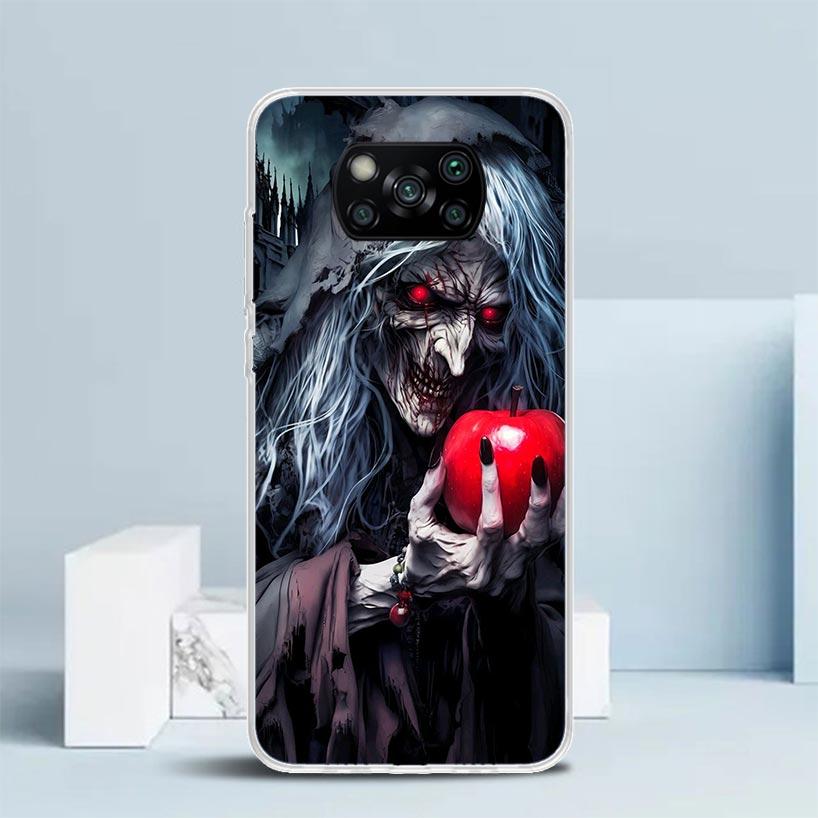 Halloween Moon Witch Horror Soft Cover for Xiaomi Poco F7 Ultra X7 X6 X5 Pro M7 Phone Case Redmi 15 15C 13 13C 12 12C 10 10C Pri