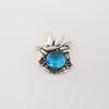 Swiss Blue Topaz Gemstone 925 Sterling Silver Women Jewelry Bird Pendant 0.5" For Gift CP-43-7