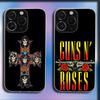 Band G-Guns N Roses Phone Case For iPhone 16,15,14,13,12,11 Plus,Pro,Max,XR,XS,X,Plus,SE,Mini Transparent Soft Cover