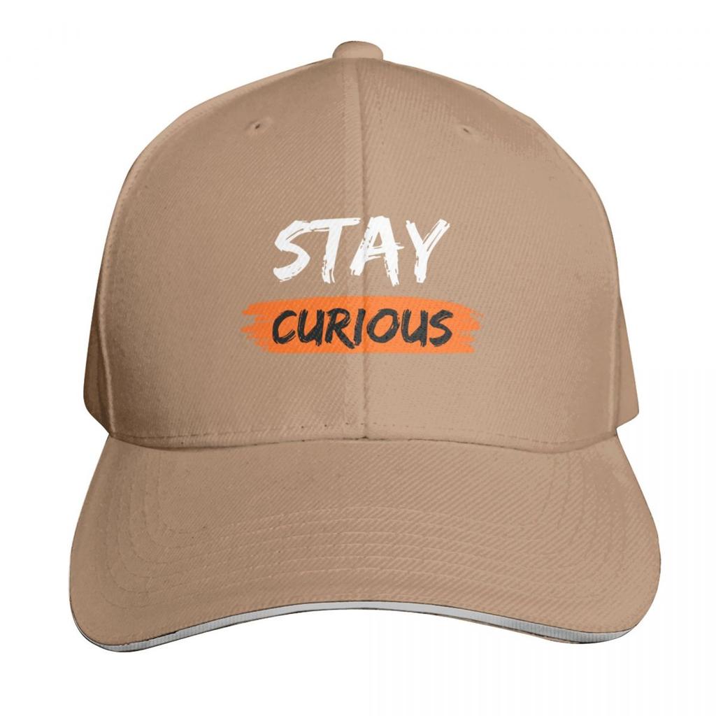 Stay Curious Baseball Cap Funny Hat Fashion Beach Hip Hop Golf Cap Womens Beach Visor Unisexs