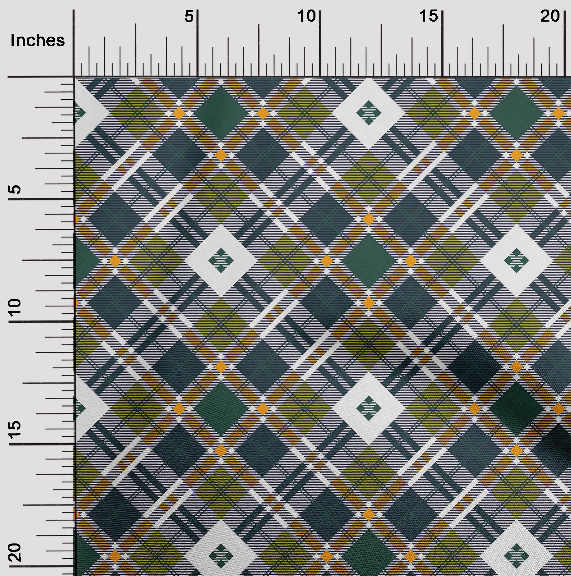 

OneOone Cotton Flex Fabric Tartan Тканина з принтом у клітинку 1 ярд 40 дюймів завширшки 42 Inch Wide - Viscose Chiffon синій