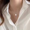 Korean Style Square Pendant Necklace - Trendy, Versatile, Sweet & Cool Women's Clavicle Chain