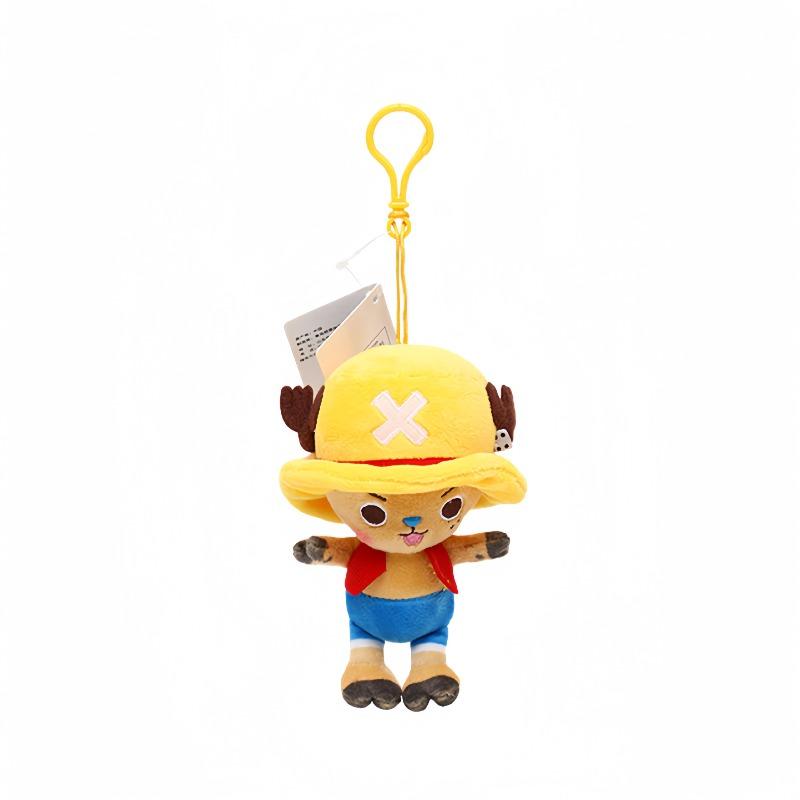 New Anime One Piece Plush Pendant Uffy Toy Tony Chopper Laboon Sabo Keychain Soft Stuffed Backpack Ornaments Toys