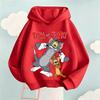 2026 New Autumn Boys Girls Hoodies Cartoon Print Children's Tom Jerry  Autumn Winter Long Sleeve Sweatshirt Cute Girls Hoodies