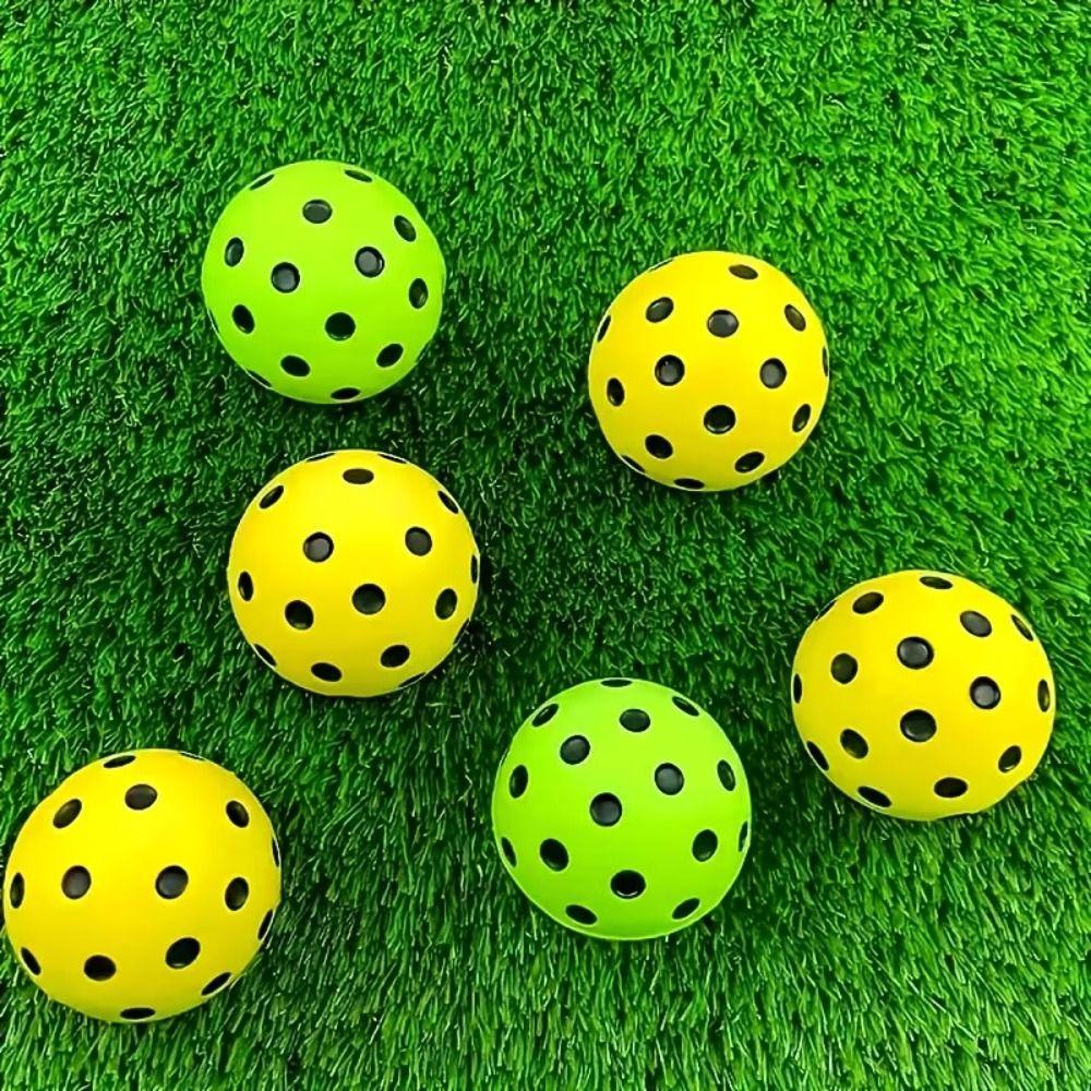 PU Foam Pickleball Training Balls High Bounce Quiet Pickleball Balls Indoor Entertainment