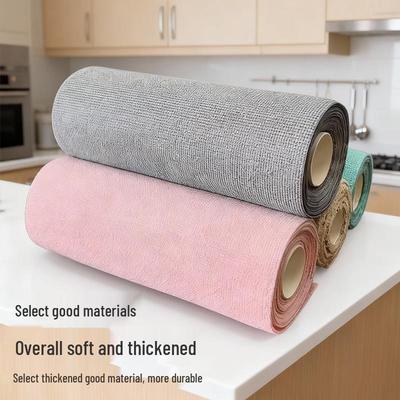 Tearable Disposable Kitchen Cleaning Wipes - Absorbent Roll for Weekly Use