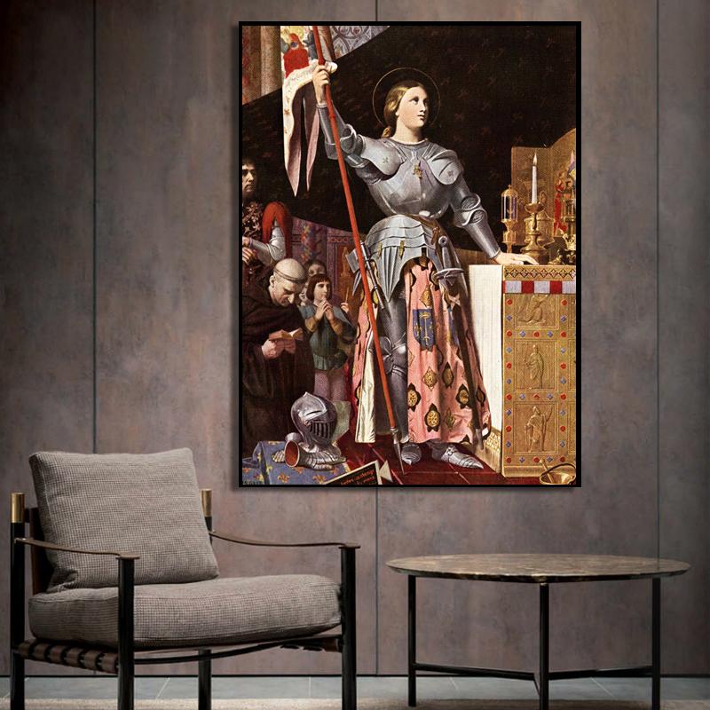 Classic Famous Oil Painting Joan of Arc Wall Art Decor for Living Room Print Poster On Canvas Home Decoration Picture No Frame