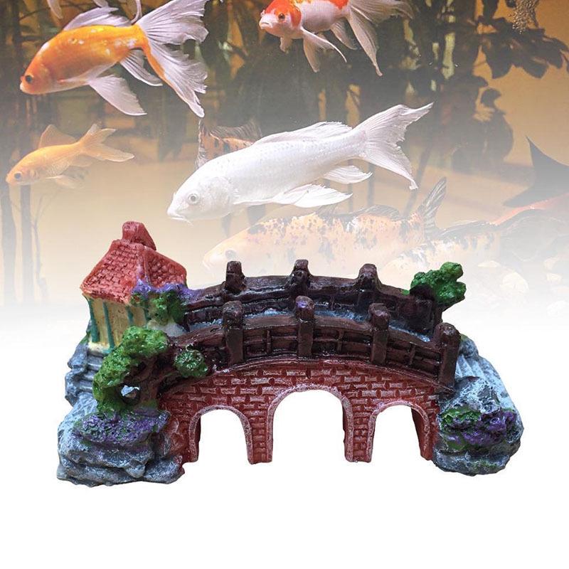 Aquarium Deko Set: Künstliche Felsbrücke & Felslandschaft für Aquariengestaltung