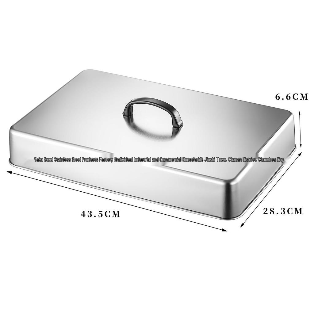 Square Stainless Steel BBQ Griddle Lid - New Model Grill Cover Dome for Steaks